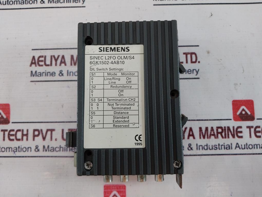 Siemens 6GK 1502-4AB10 Optical Link Module 24VDC 250MA