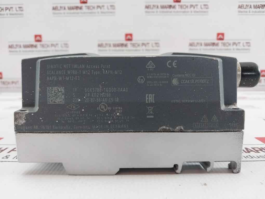 Siemens 6Gk5788-1Gd00-0Aa0 Simatic Iwlan Access Point Scalance W788-1 M12 Ip65