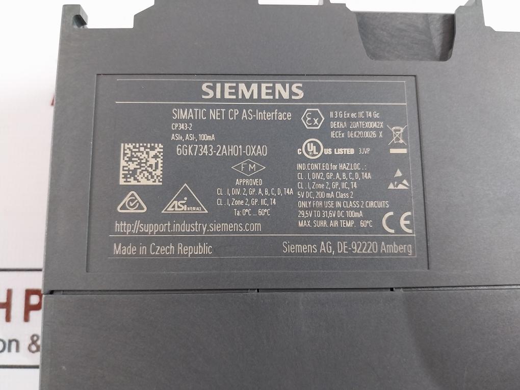 Siemens 6Gk7343-2Ah01-0Xa0 Simatic Net Cp As-interface