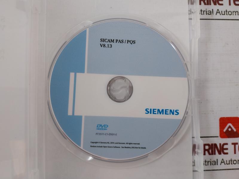 Siemens 6Md9000-1Aa10-8Aa0 Sicam Pas/Pqs V8.11 Power Automation Dvd/Quality Usb
