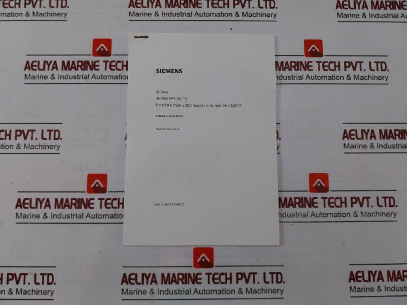 Siemens 6Md9000-1Aa10-8Aa0 Sicam Pas/Pqs V8.11 Power Automation Dvd/Quality Usb