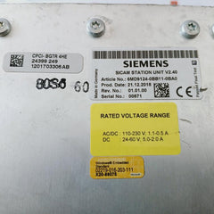 Siemens 6Md9124-0Bb11-0Ba0 Sicam Station Unit V2.40 (Front Glass Broken)