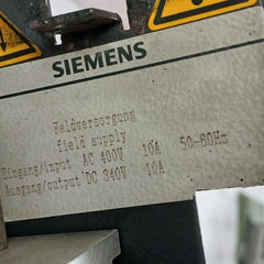 Siemens 6Ra 2325-6Dv61-0 Compact Converter 3Ac 400V 49A 50-60Hz