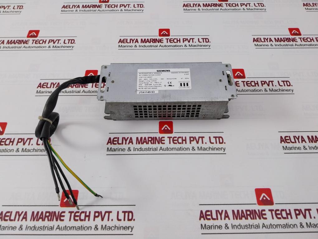 Siemens 6Se6400-3Cc00-4Ad3 Micromaster 4 Line Reactor 47-63Hz