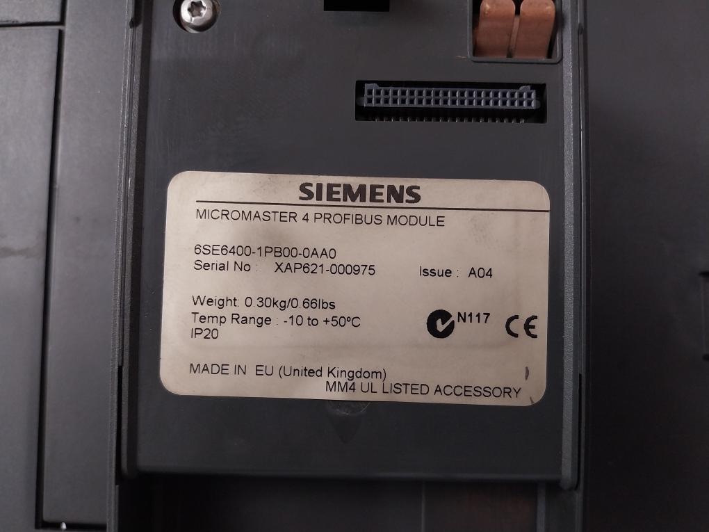 Siemens 6Se6420-2Ad27-5Ca0 Micromaster 380-480V