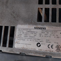 Siemens 6Se6440-2Ud32-2Da1 Micromaster 440 380-480V