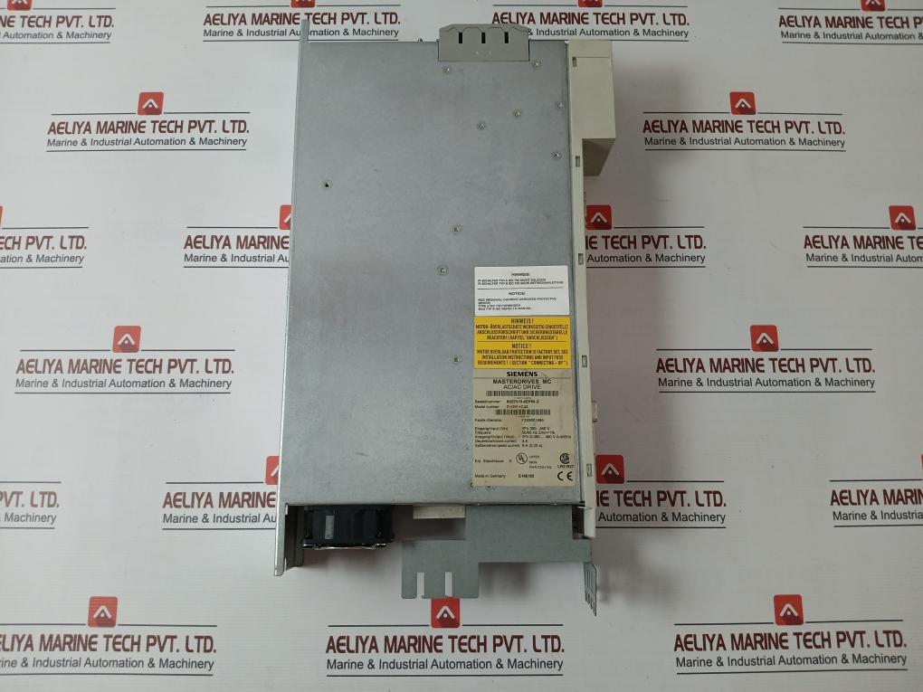 Siemens 6Se7013-0Ep50-z Masterdrives Mc Ac/Ac Drive 3Ph 0-380...480V 0-400Hz