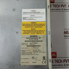 Siemens 6Se7013-0Ep50-z Masterdrives Mc Ac/Ac Drive 3Ph 0-380...480V 0-400Hz