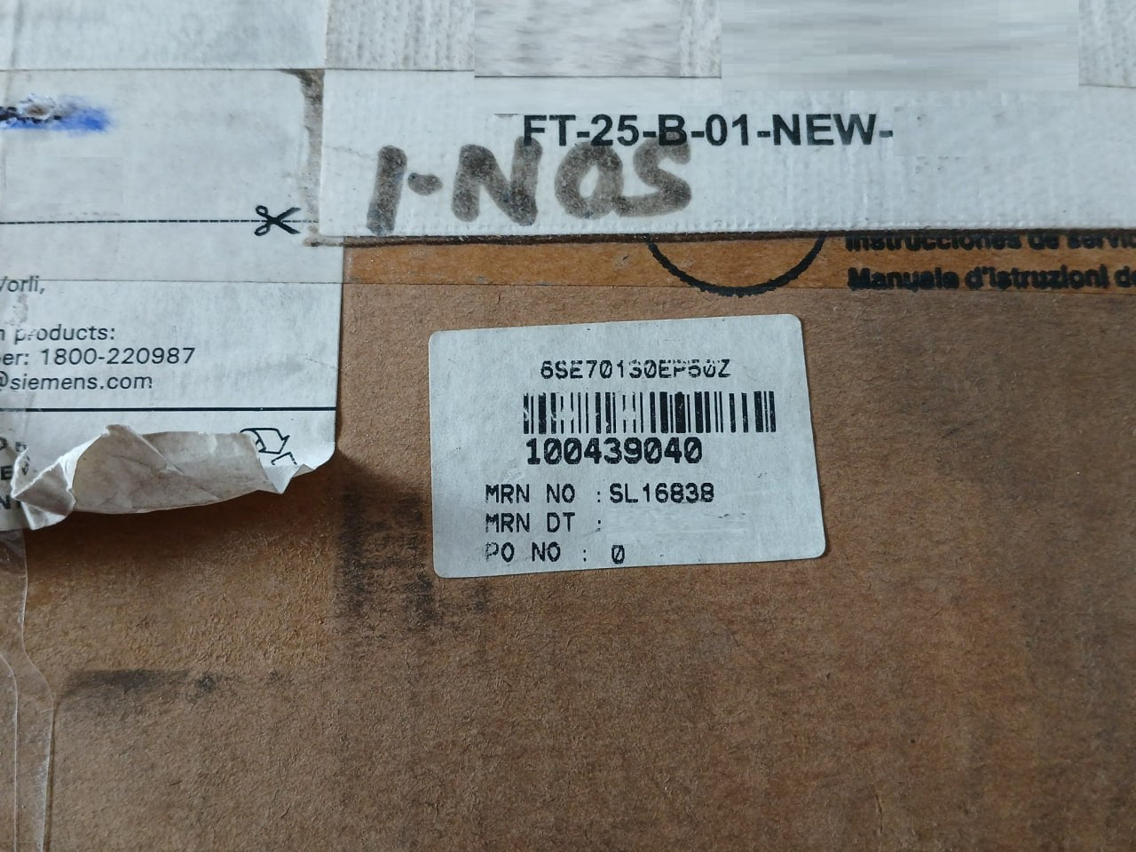 Siemens 6Se7013-0Ep50-z Masterdrives Mc Ac/Ac Drive 3Ph 0-380...480V 0-400Hz