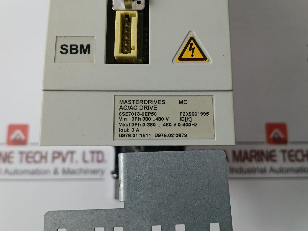 Siemens 6Se7013-0Ep50-z Masterdrives Mc Ac/Ac Drive 3Ph 0-380...480V 0-400Hz