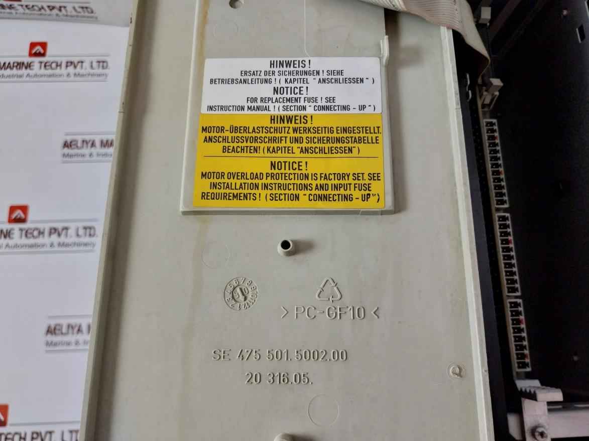 Siemens 6Se7021-3Tb61 Simovert Vc Dc Inverter 6Se7090-0Xx84-0Ab0 (Not Working)