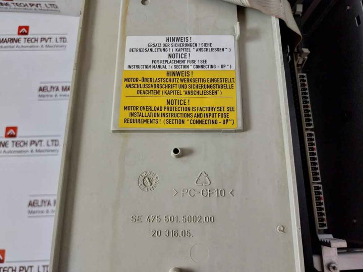 Siemens 6Se7021-3Tb61 Simovert Vc Dc Inverter 6Se7090-0Xx84-0Ab0 (Not Working)