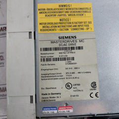 Siemens 6Se7021-8Tp50-z Masterdrive Mc Dc/Ac Drive Z=G71+C33