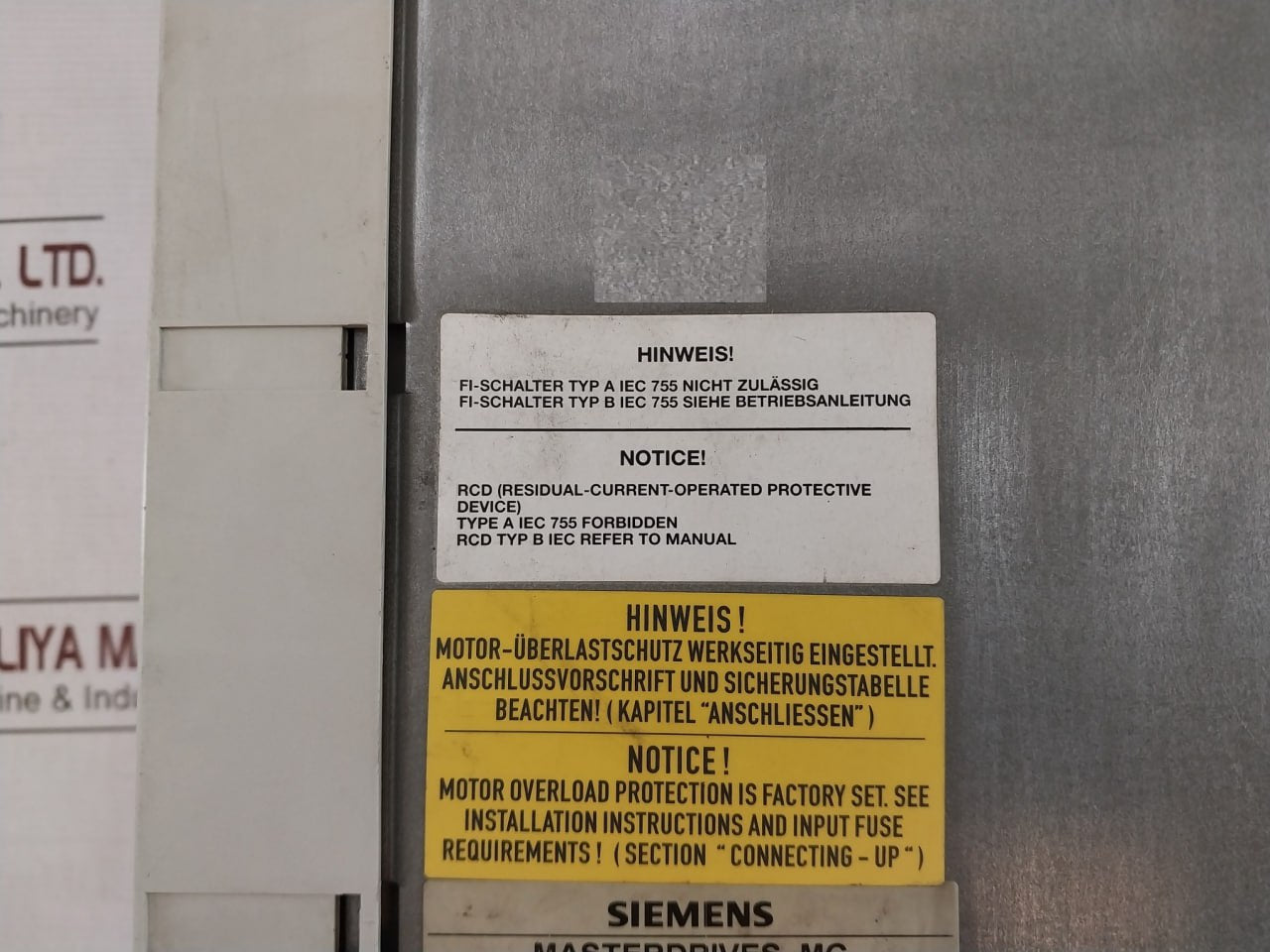 Siemens 6Se7022-1Ep50-z Ac Drive 3Ph 380-480V 0-400Hz