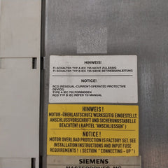 Siemens 6Se7022-1Ep50-z Ac Drive 3Ph 380-480V 0-400Hz