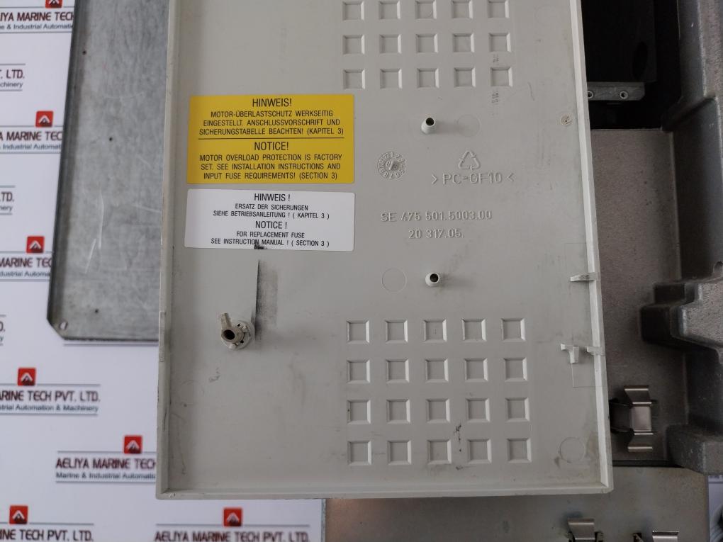 Siemens 6Se7022-2Uc61-z, Simovert Vc, Dc Inverter Ac Drive 675…810Vdc 26.2A