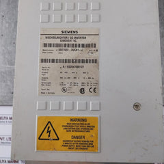 Siemens 6se7022-2uc61-z Ac Drive Dc Inverter Simovert Vc Dc 675-810v 26.2a