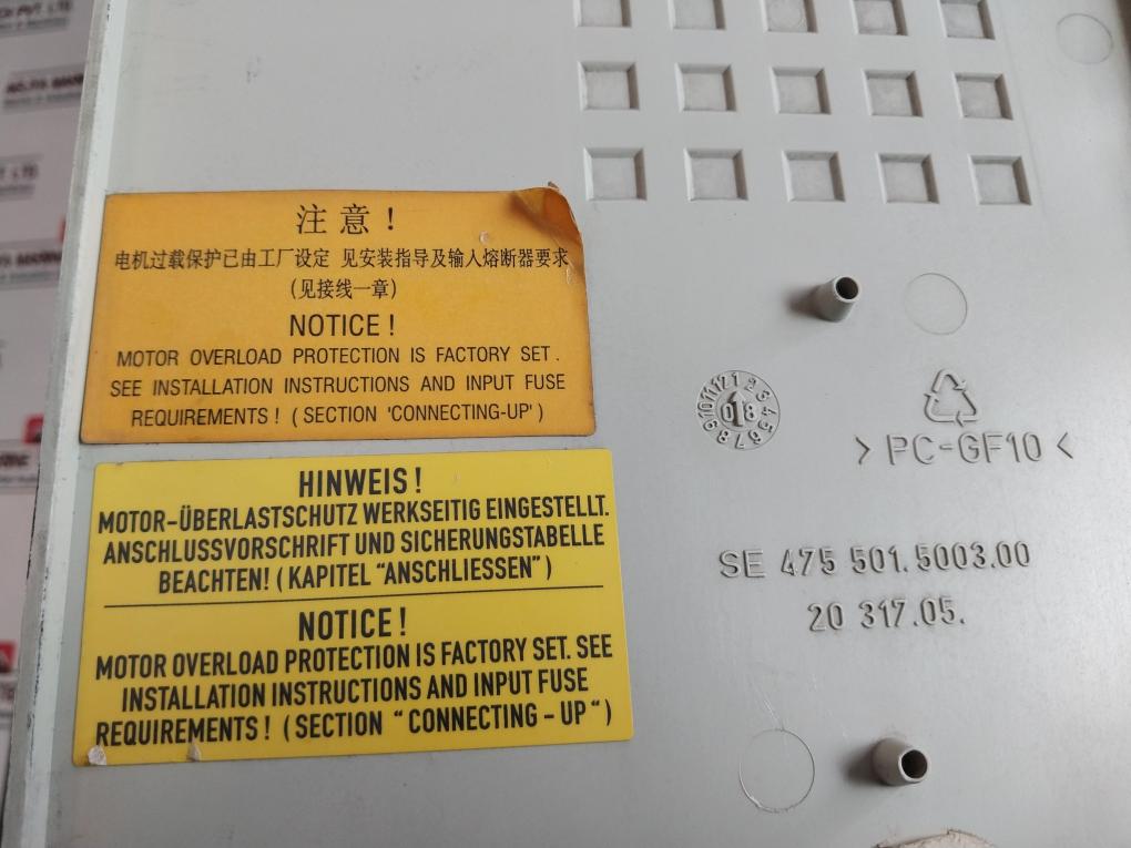 Siemens 6Se7023-4Ec61-z G91 Simovert Masterdrive Vc Converter Compact Unit