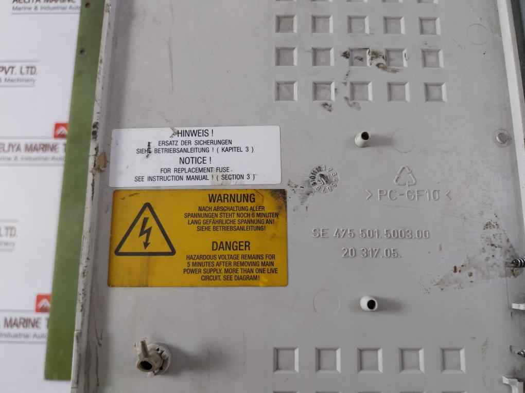 Siemens 6Se7023-4Tc21 Simovert Vc Dc Inverter Dc 510-620V 40.5A (Not Working)