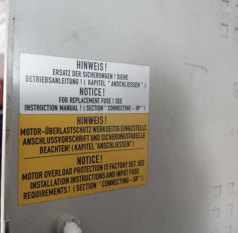 Siemens 6Se7024-7Ed61-z Simovert Masterdrives Vc Converter Compact Unit