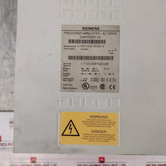Siemens 6Se7024-7Ed61-z Simovert Masterdrives Vc Converter Compact Unit
