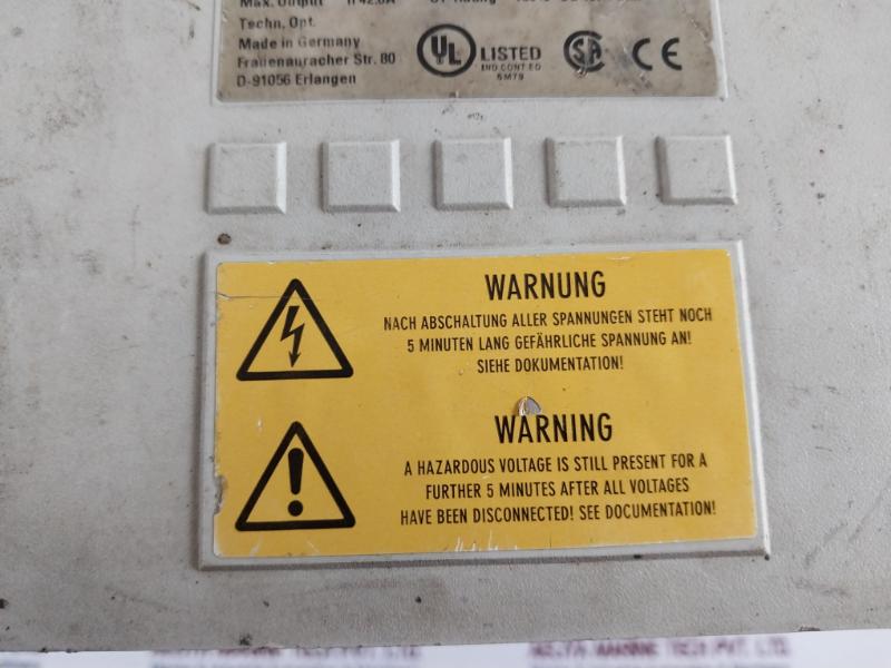 Siemens 6se7024-7ed61 Simovert Masterdrives Vc Converter Compact Unit 380-480v