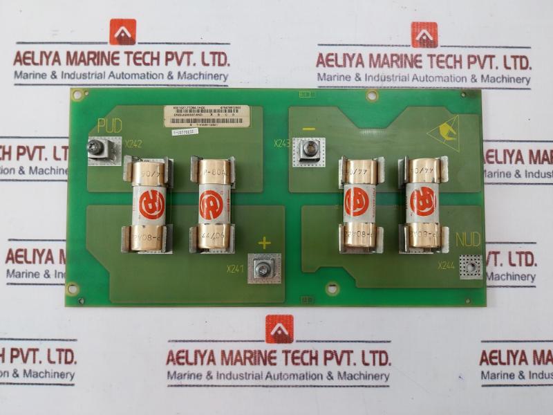 Siemens 6Se7027-7Td84-1Hg0 Fuse Module Fb1 With Fuses 4X 80 A