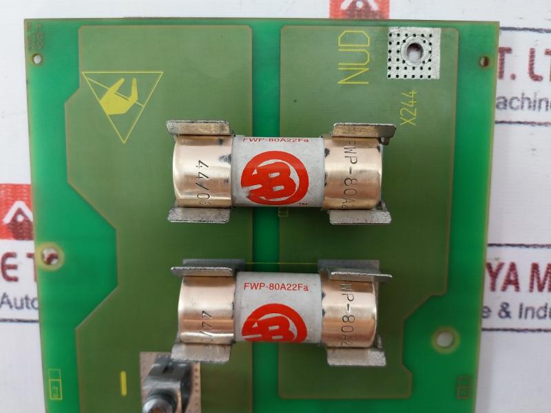 Siemens 6Se7027-7Td84-1Hg0 Fuse Module Fb1 With Fuses 4X 80 A