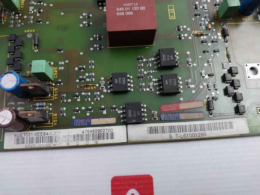Siemens 6Se7031-0Ee84-1Jc0 Inverter Control Module 94V-0