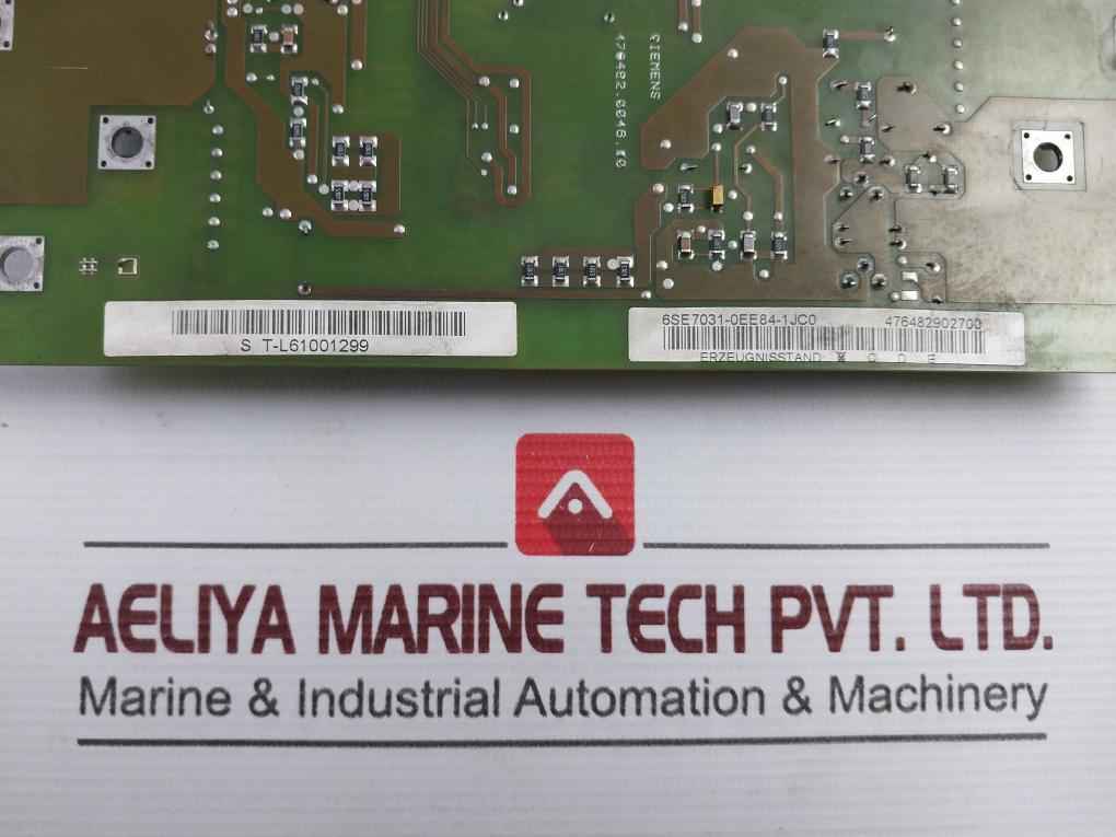 Siemens 6Se7031-0Ee84-1Jc0 Inverter Control Module 94V-0