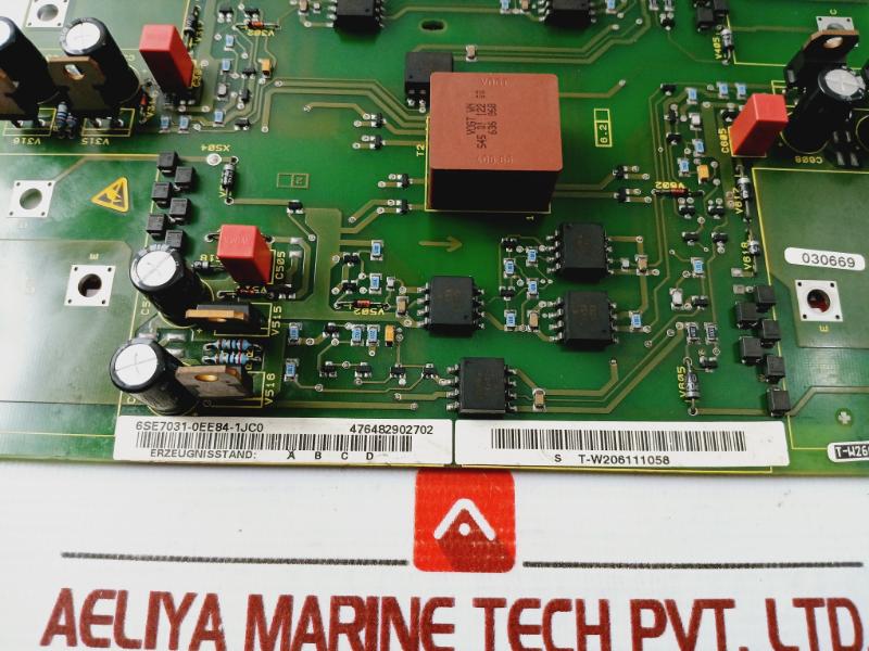 Siemens 6Se7031-0Ee84-1Jc0 Master Drive Inverter Control Module