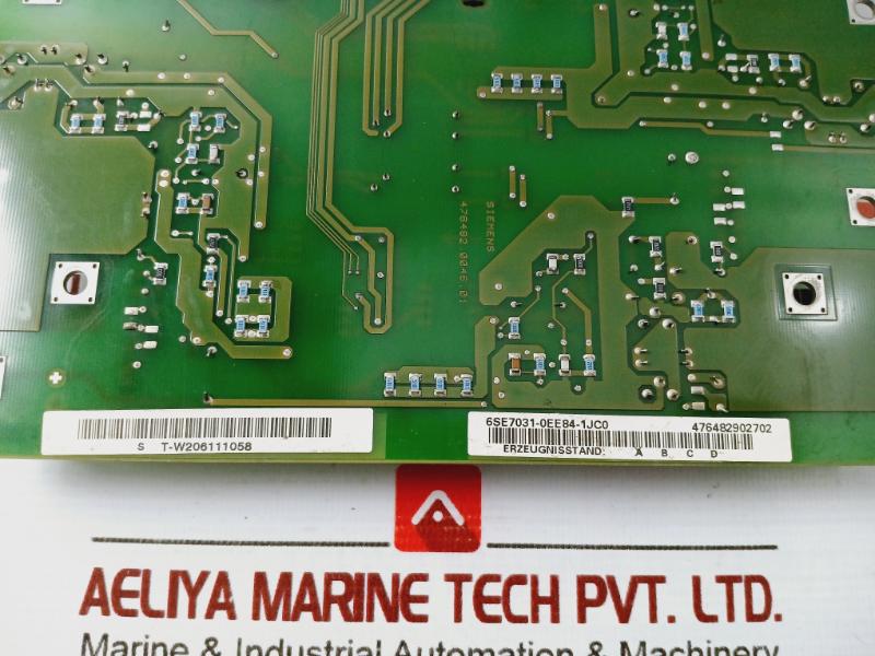Siemens 6Se7031-0Ee84-1Jc0 Master Drive Inverter Control Module