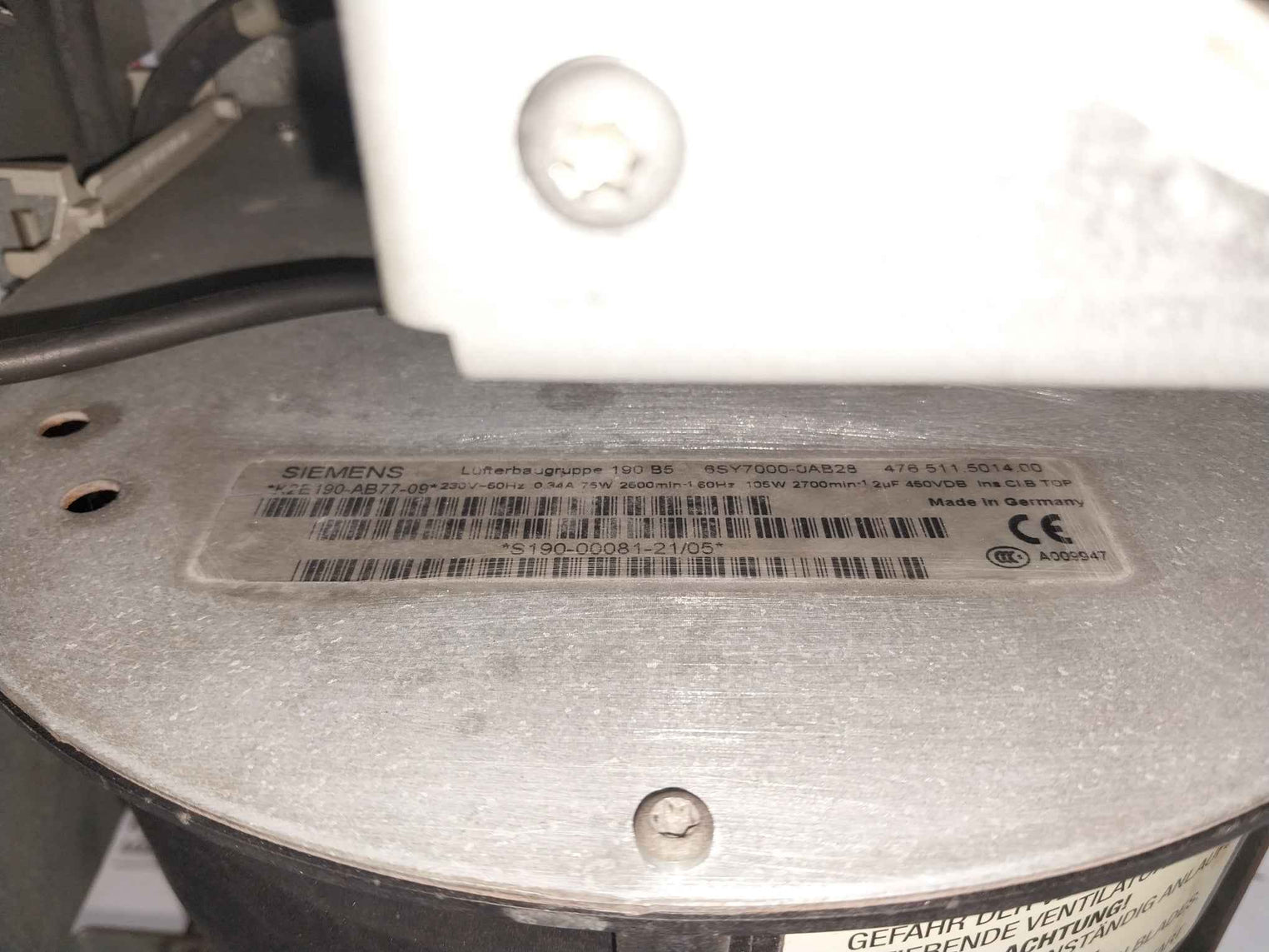 Siemens 6Se7031-0Te60-z G91+L30+ Simovert Vc Dc Inverter Masterdrive Issue C