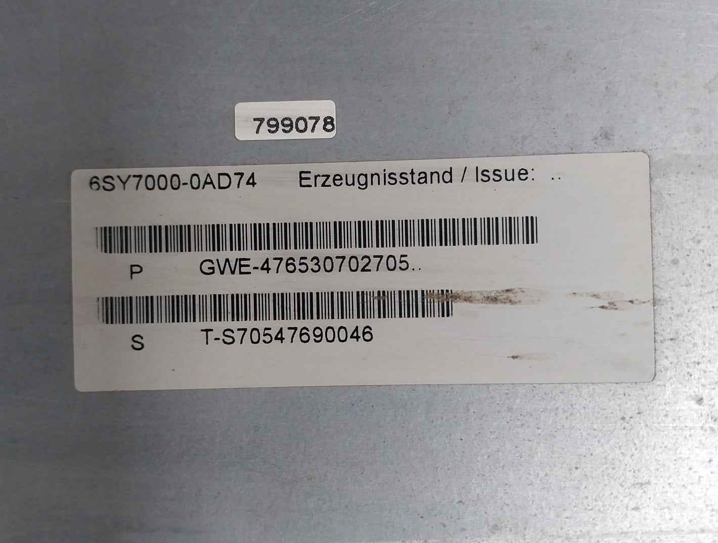 Siemens 6Se7031-0Te60-z G91+L30+ Simovert Vc Dc Inverter Masterdrive Issue C