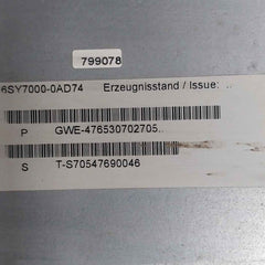 Siemens 6Se7031-0Te60-z G91+L30+ Simovert Vc Dc Inverter Masterdrive Issue C