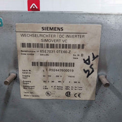 Siemens 6Se7031-0Te60-z G91+L30+ Simovert Vc Dc Masterdrive Dc 510-650V 110.0A