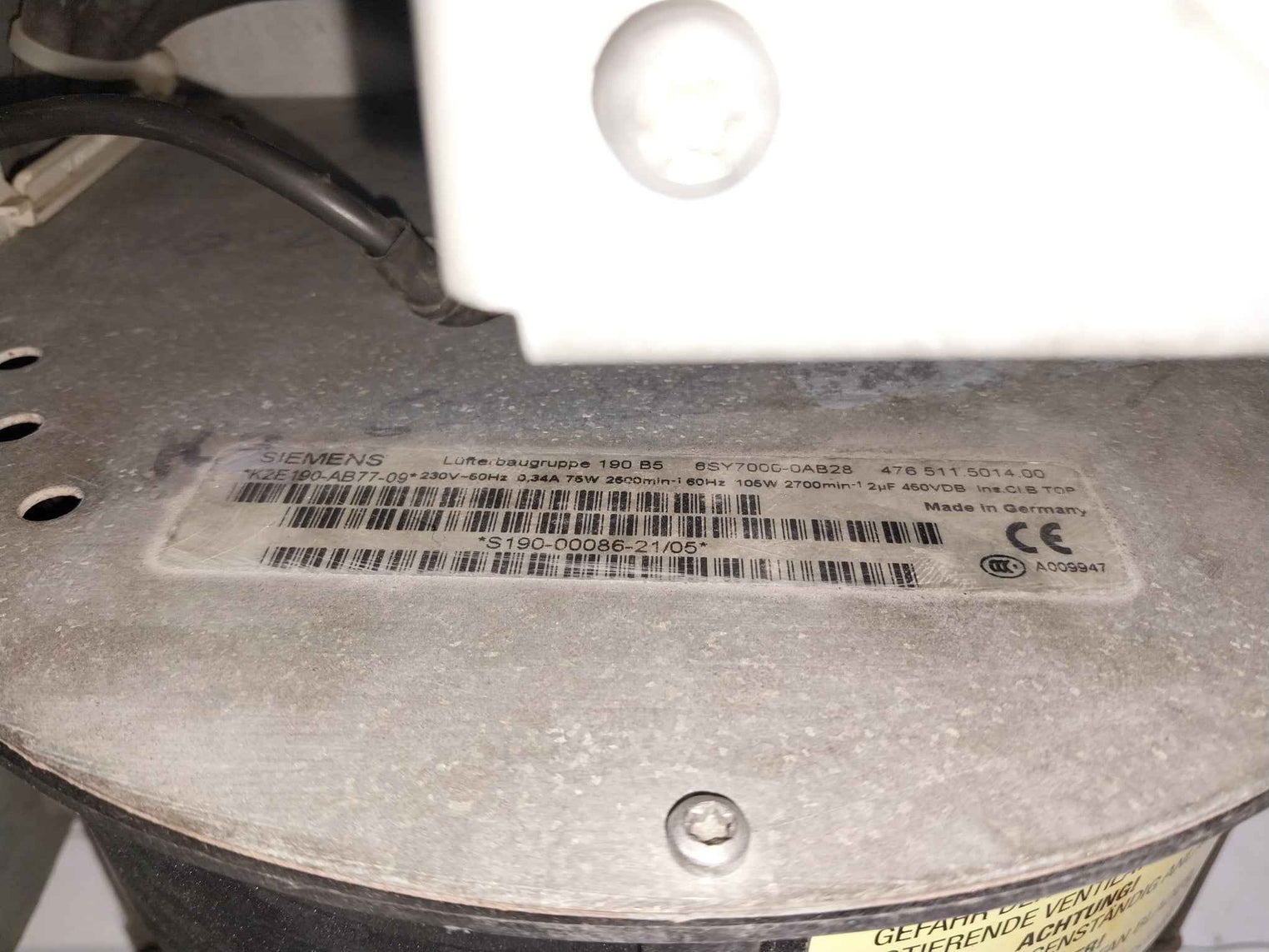 Siemens 6Se7031-0Te60-z G91+L30+ Simovert Vc Dc Masterdrive Dc 510-650V 110.0A