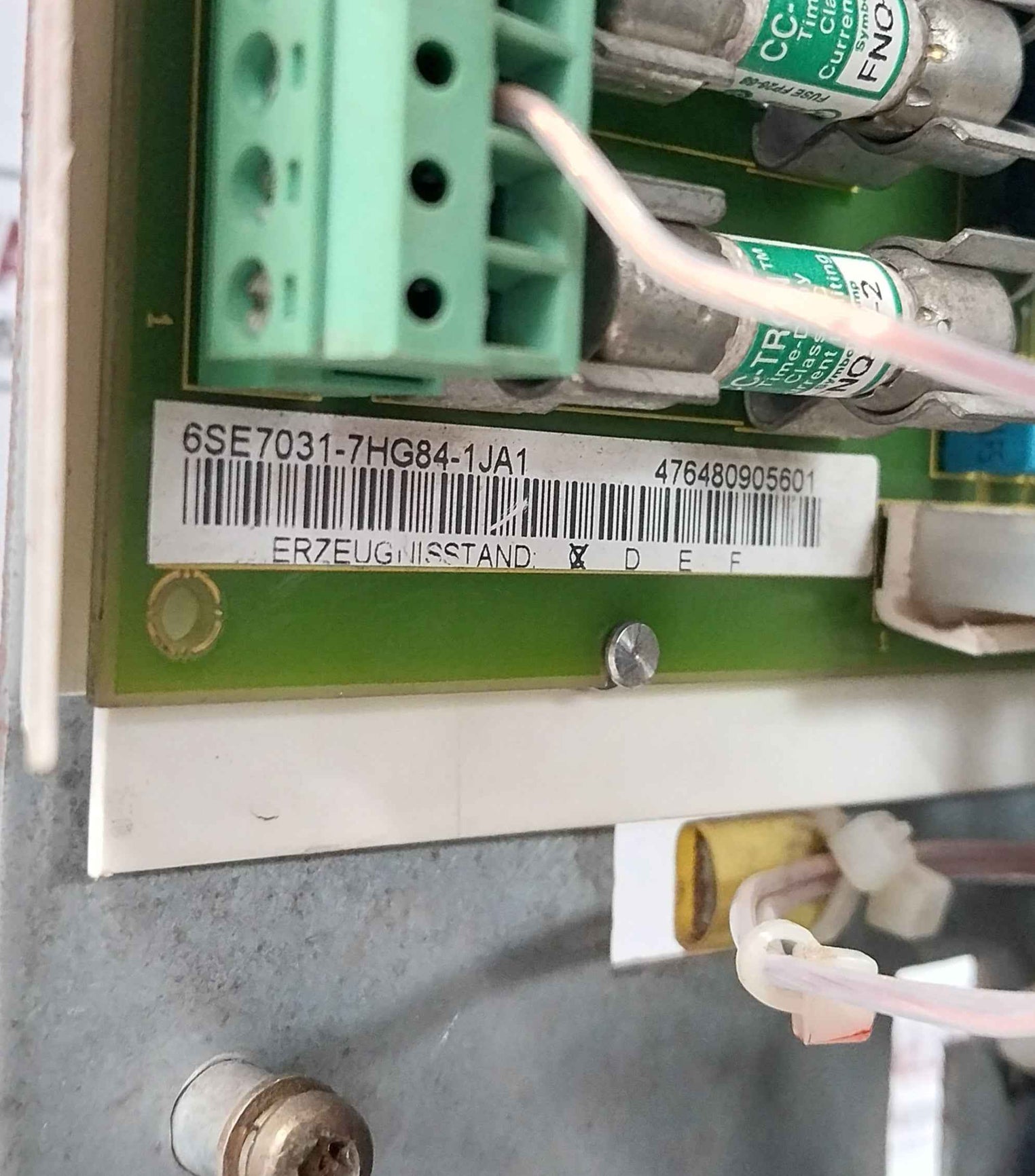 Siemens 6Se7031-0Te60-z G91+L30+ Simovert Vc Dc Masterdrive Dc 510-650V 110.0A