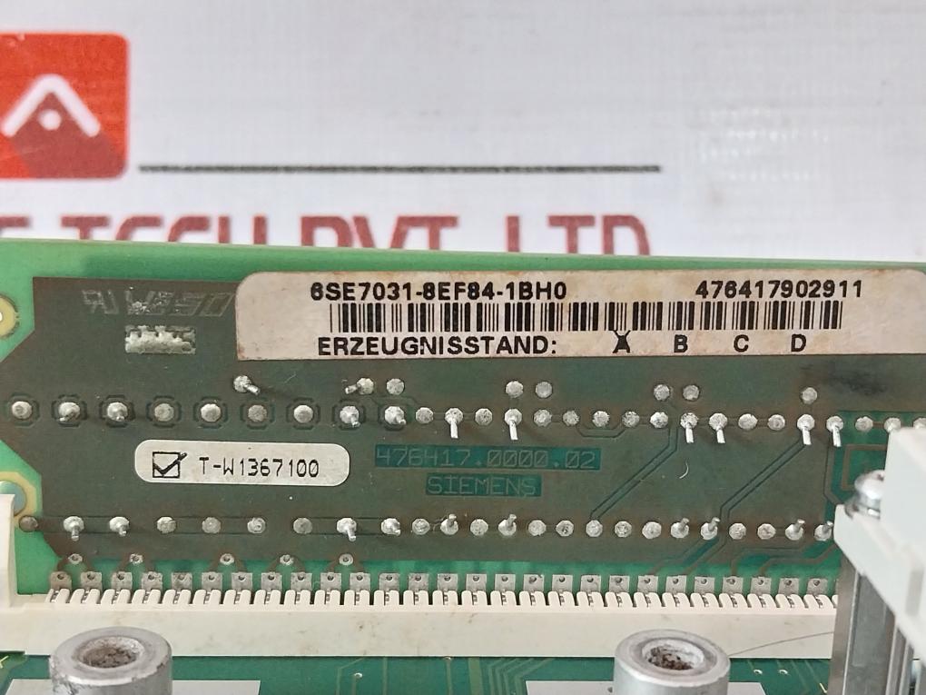 Siemens 6Se7031-2Hf84-1Bg0 Interface Board 476417902911
