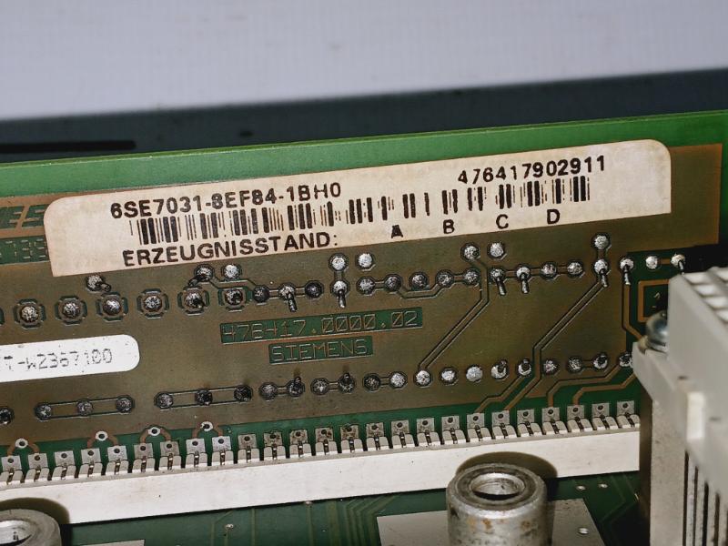 Siemens 6Se7031-2Hf84-1Bg0 Inverter Interface Board 6Se7031-8Ef84-1Bh0