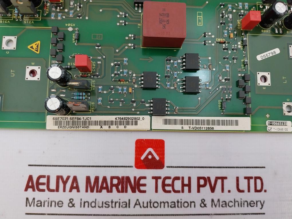 Siemens 6Se7031-5Ef84-1Jc1 Inverter Control Module 476482.0046.01