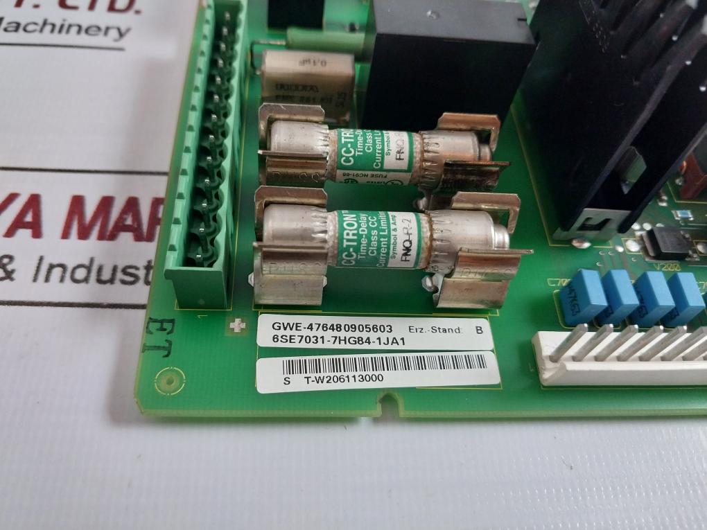 Siemens 6Se7031-7Hg84-1Ja1 Master Drive Power Supply Module Gwe-476480905603