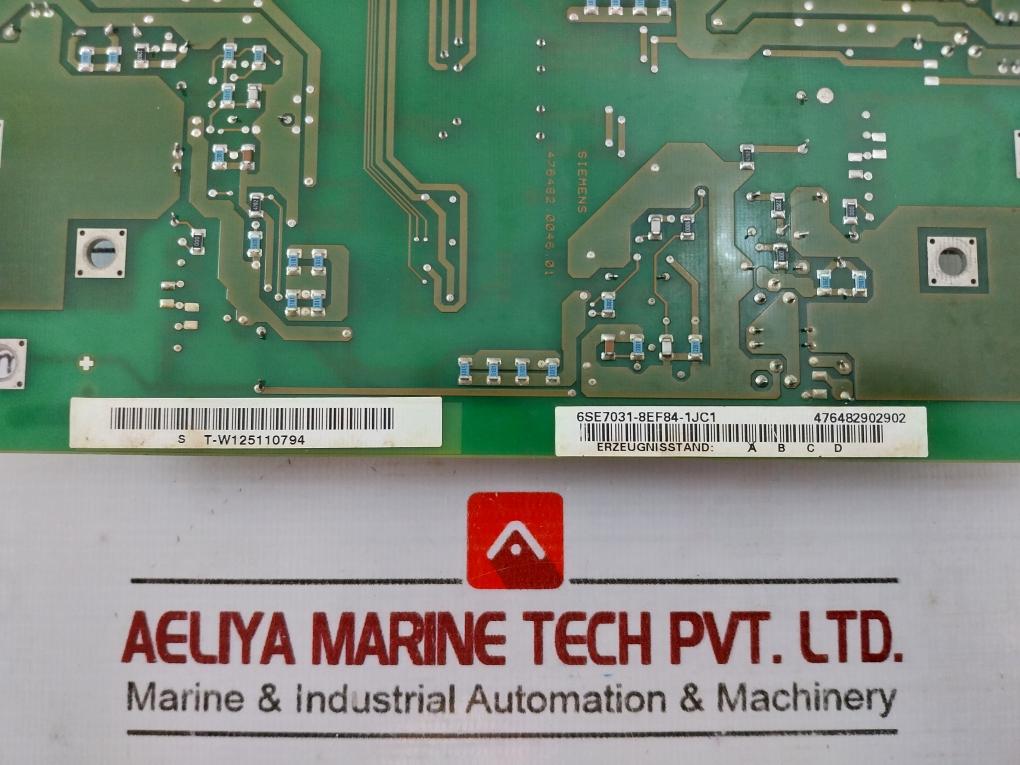 Siemens 6SE7031-8EF84-1JC1 Inverter Triggering Module 476482902902 S T-W12511079