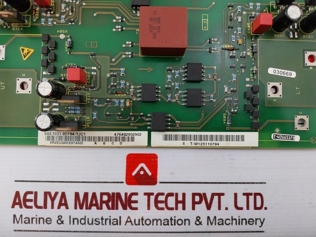 Siemens 6SE7031-8EF84-1JC1 Inverter Triggering Module 476482902902 S T-W12511079