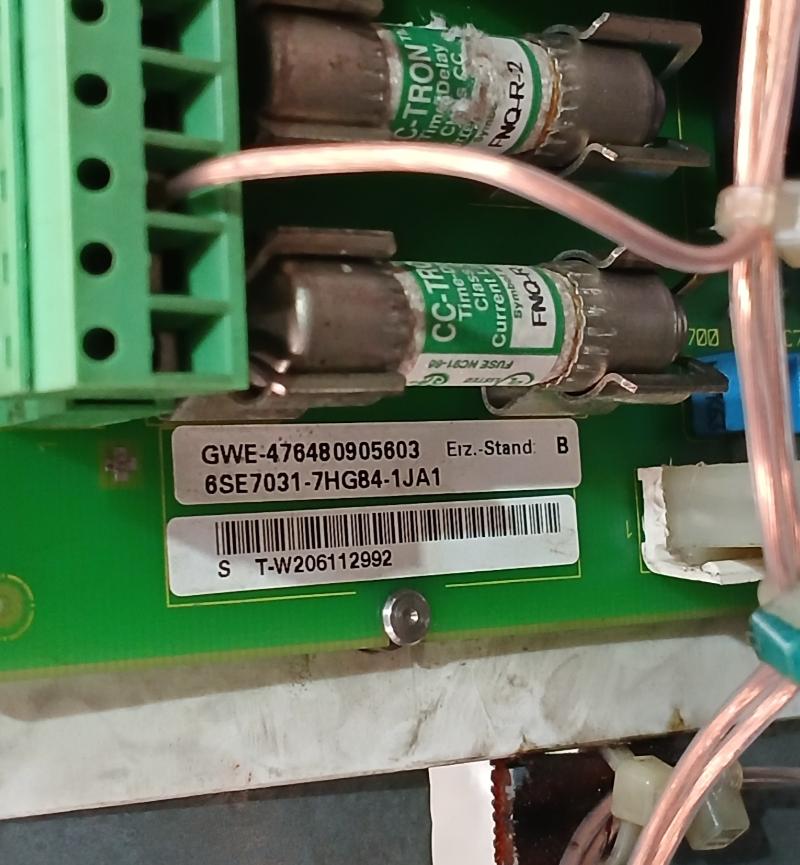 Siemens 6Se7031-8Tf60 Dc Inverter Simovert Motor Drive Vc , 230V~ 60Hz