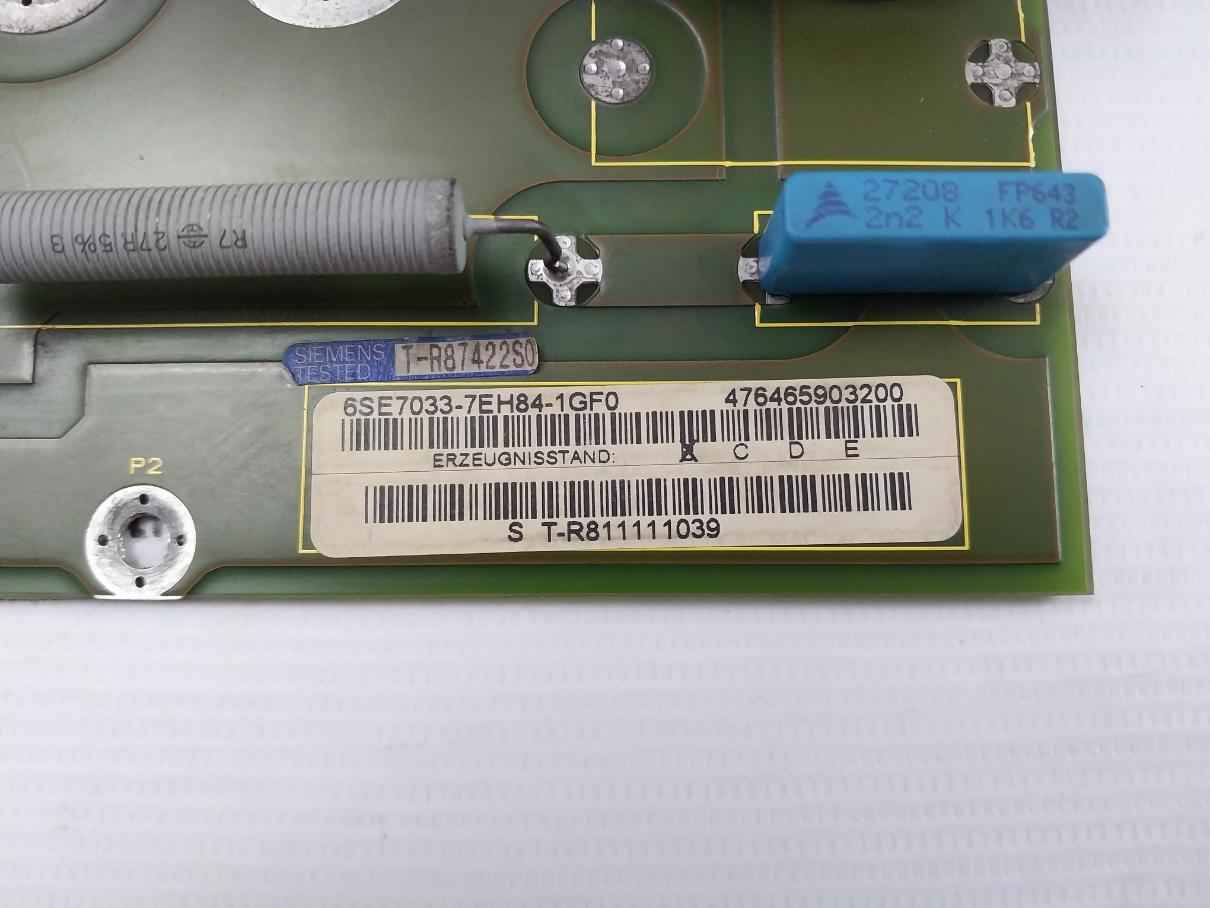 Siemens 6Se7033-7Eh84-1Gf0 Masterdrive Inverter Board 94V-0