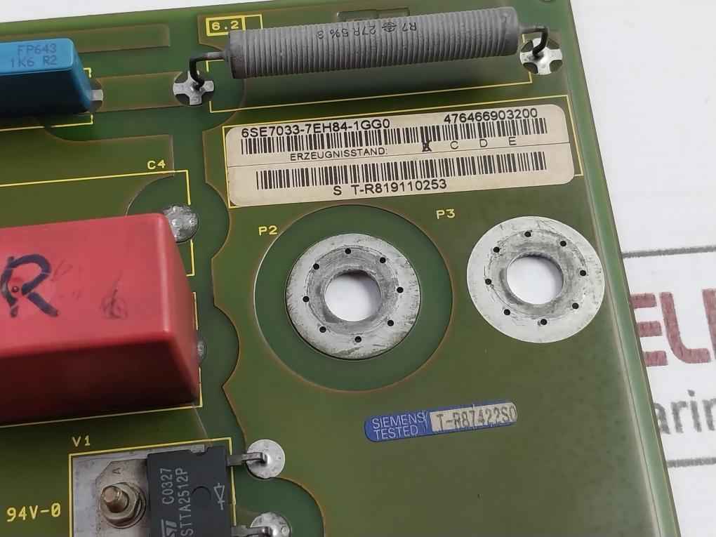 Siemens 6Se7033-7Eh84-1Gg0 Masterdrives Inverter Wiring Board 476466903200