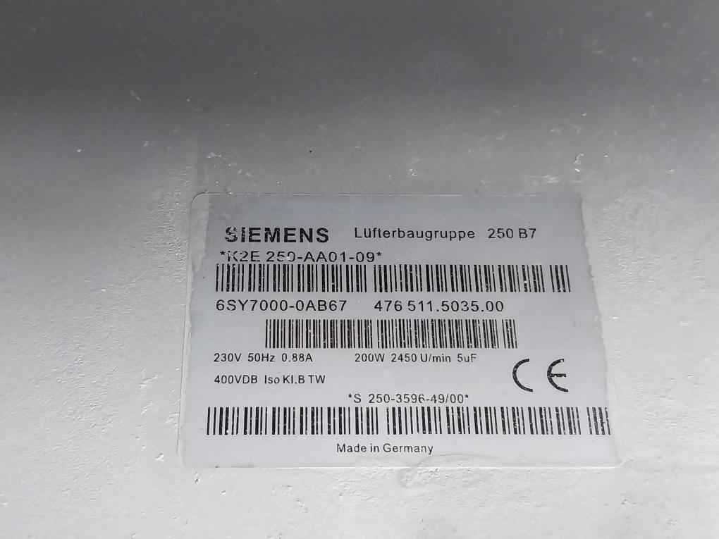 Siemens 6Se7033-7Tg60-z Simovert Vc Dc Inverter Masterdrive Dc 510-650V 440.0 A