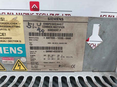 Siemens 6Se7036-1Ee85-0Aa0 Common Rectifier Master Drive Infeed Module 380-480V