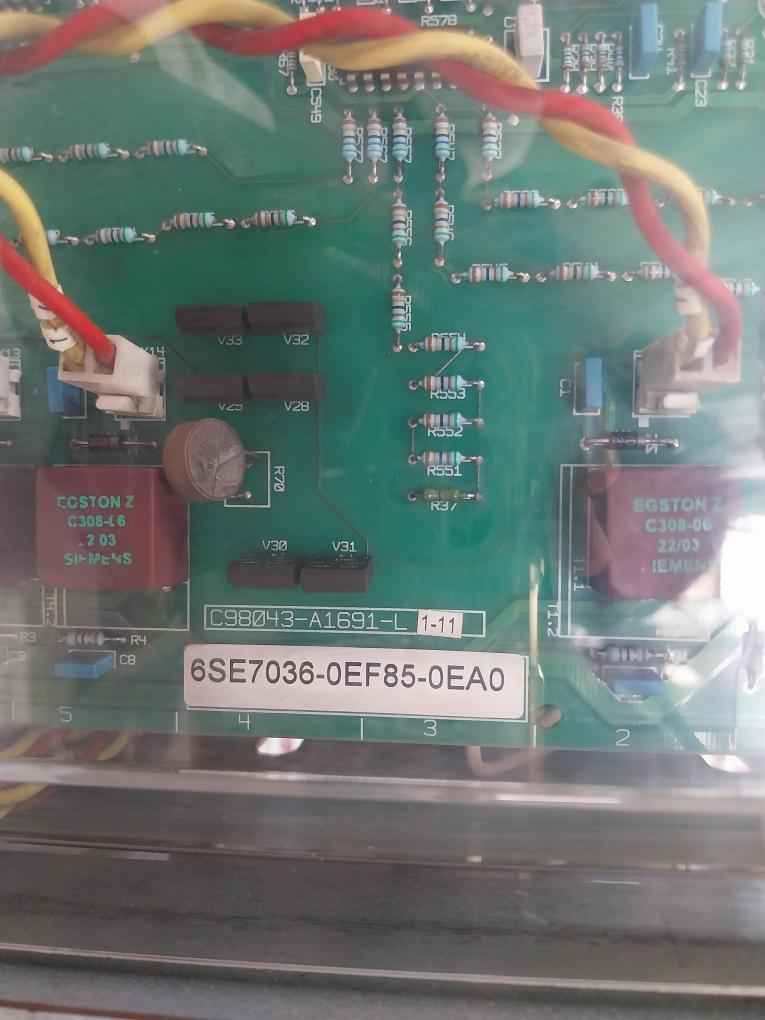Siemens 6Se7036-1Ee85-0Aa0 Simovert P Common Rectifier Master Drive Infeed Unit